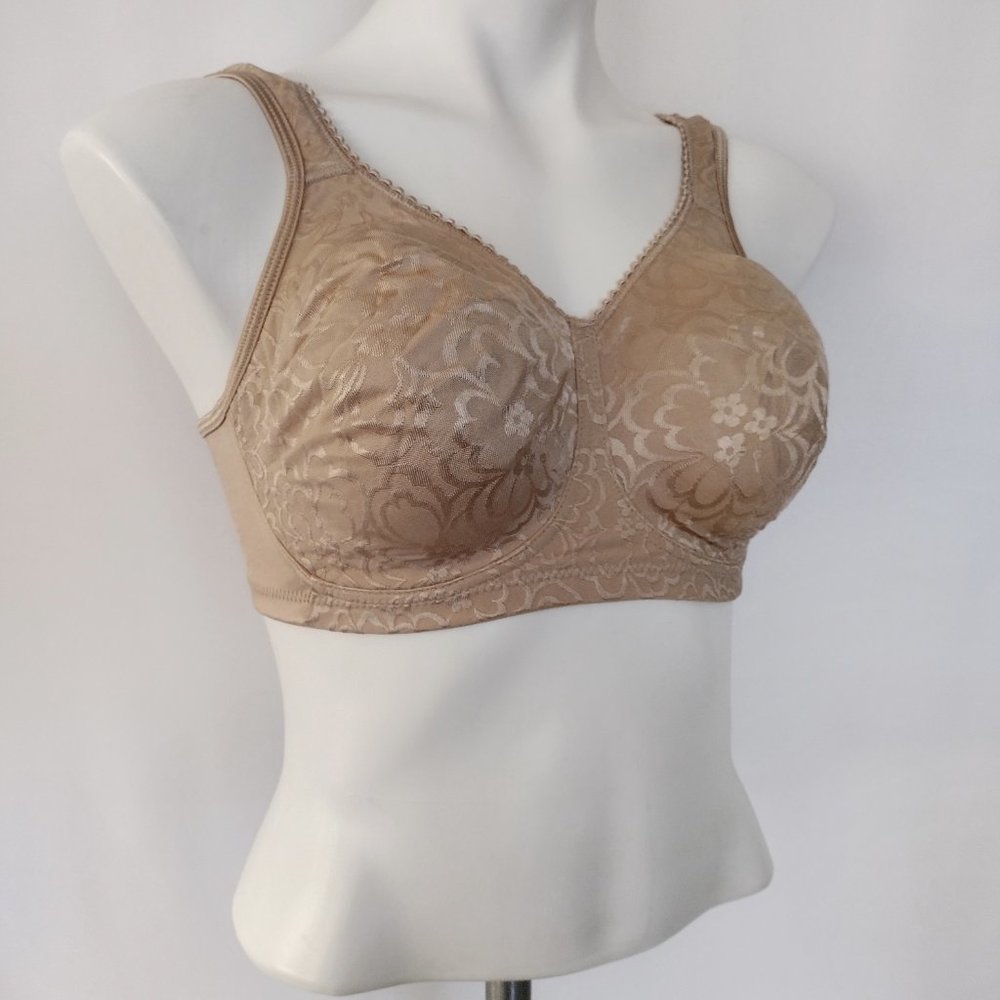 Playtex Tan Full Coverage 4-Way Support Wireless … - image 3